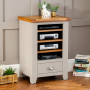 Downton Grey Painted Hi-Fi Media Stand Shelf Unit