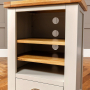 Downton Grey Painted Hi-Fi Media Stand Shelf Unit