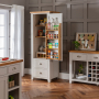 Downton Grey Painted Kitchen Large Single Larder Pantry Cupboard