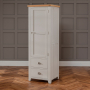 Downton Grey Painted Kitchen Large Single Larder Pantry Cupboard