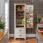 Downton Grey Painted Kitchen Large Single Larder Pantry Cupboard