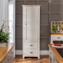 Downton Grey Painted Kitchen Large Single Larder Pantry Cupboard