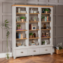 Downton Grey Grand Library Bookcase