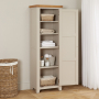 Downton Grey Painted Single Shaker Linen Storage Cupboard