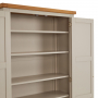 Downton Grey Painted Double Shaker Linen Storage Cupboard