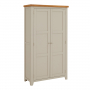 Downton Grey Painted Double Shaker Linen Storage Cupboard