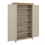 Downton Grey Painted Double Shaker Linen Storage Cupboard