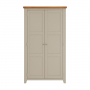 Downton Grey Painted Double Shaker Linen Storage Cupboard