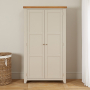 Downton Grey Painted Double Shaker Linen Storage Cupboard