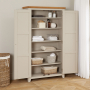 Downton Grey Painted Double Shaker Linen Storage Cupboard