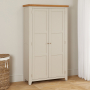 Downton Grey Painted Double Shaker Linen Storage Cupboard