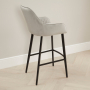 Duke Bar Stool – Grey Velvet