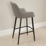 Duke Bar Stool – Grey Fabric