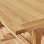 Cotswold Oak 1.8m Refectory Dining Table and 4 Cotswold Grey Chair Set