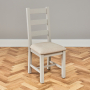 Cotswold Oak 1.8m Refectory Dining Table and 4 Cotswold Grey Chair Set