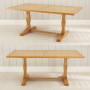 Cotswold Solid Oak 1.8m Refectory Dining Table - Seats 6 to 8