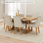 Cotswold Solid Oak 1.8m Refectory Dining Table - Seats 6 to 8