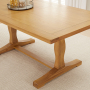 Cotswold Solid Oak 1.8m Refectory Dining Table - Seats 6 to 8