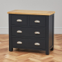 Cotswold Charcoal Grey Painted 2 over 2 Drawer Chest