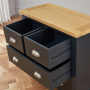 Cotswold Charcoal Grey Painted 2 over 2 Drawer Chest