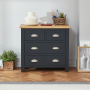 Cotswold Charcoal Grey Painted 2 over 2 Drawer Chest