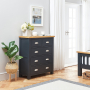 Cotswold Charcoal Grey Painted 2 over 3 Drawer Chest