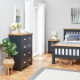 Cotswold Charcoal Grey Painted 2 over 3 Drawer Chest