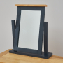 Cotswold Charcoal Grey Painted Vanity Dressing Table Mirror