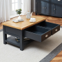 Cotswold Charcoal Grey Painted 2 Drawer Coffee Table