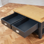 Cotswold Charcoal Grey Painted 2 Drawer Coffee Table