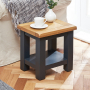 Cotswold Charcoal Grey Painted Lamp Side Table