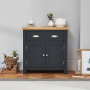 Cotswold Charcoal Grey Painted Small Compact Sideboard