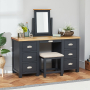 Cotswold Charcoal Grey Twin Pedestal Dressing Table Set