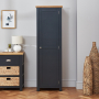 Cotswold Charcoal Grey Painted Single Shaker Kitchen Pantry Cupboard