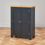 Cotswold Charcoal Grey Painted Large Shoe Cupboard