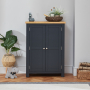 Cotswold Charcoal Grey Painted Large Shoe Cupboard