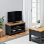 Cotswold Charcoal Grey Painted Small TV Unit – Up to 50” TV Size