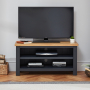 Cotswold Charcoal Grey Painted Small TV Unit – Up to 50” TV Size