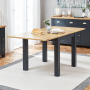 Cotswold Charcoal Grey Square Flip Top Dining Table - Extend to 170cm