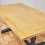 Cotswold Charcoal Grey Painted Oak 1.8m Refectory Dining Table - Seats 6 to 8