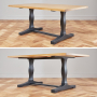 Cotswold Charcoal Grey Painted Oak 1.8m Refectory Dining Table - Seats 6 to 8