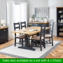 Cotswold Charcoal Grey Painted Oak 1.8m Refectory Dining Table - Seats 6 to 8