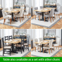 Cotswold Charcoal Grey 1.8m Dining Table and 4 Natural Scoop Chairs