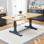 Cotswold Charcoal Grey 1.8m Dining Table and 4 Natural Scoop Chairs