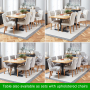 Cotswold Charcoal Grey Painted Oak 2.2m Refectory Dining Table and 6 Chair Set