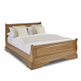 French Louis Solid Oak 5ft King Size Sleigh Bed