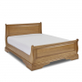 French Louis Solid Oak 5ft King Size Sleigh Bed