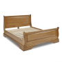 French Louis Solid Oak 5ft King Size Sleigh Bed