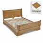 French Louis Solid Oak 5ft King Size Sleigh Bed