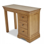 French Louis Oak 3 Drawer Pedestal Dressing Table